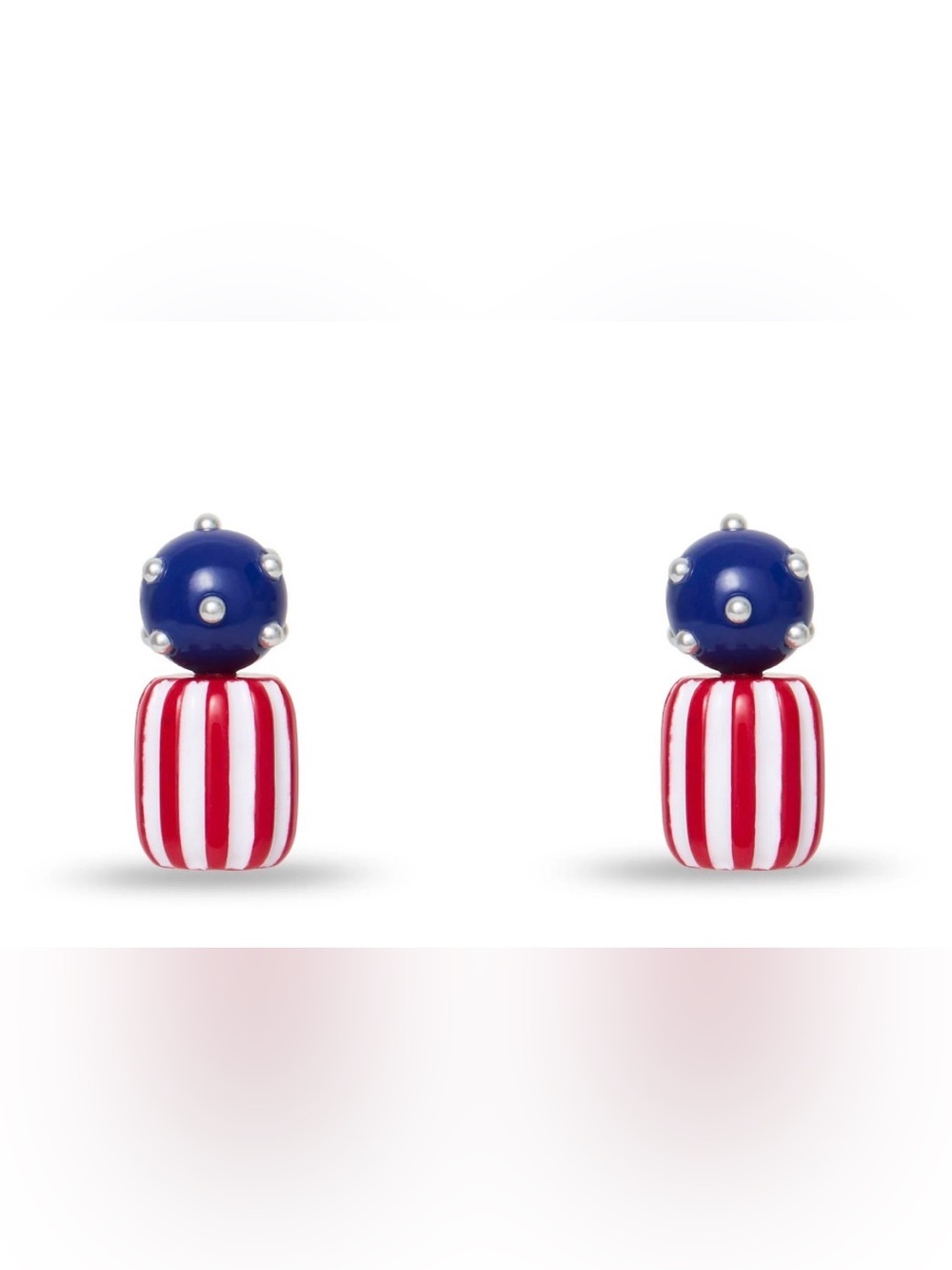 🩶LELE SADOUGHI AMERICANA STARS AND STRIPES STUDS EARRINGS - NWT🩶